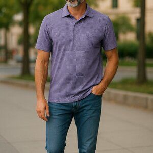 TailorByrd Print Performance Polo (XXL)